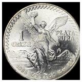 1985 Mexico Silver 1 Onza Libertad SUPERB GEM BU
