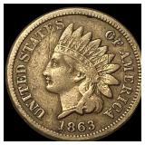 1863 Indian Head Cent NEARLY UNCIRCULATED