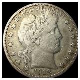 1912 Barber Half Dollar LIGHTLY CIRCULATED
