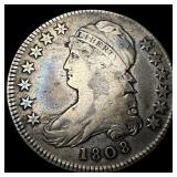 1808 Silver Capped Bust Half Dollar LIGHTLY  CIRC
