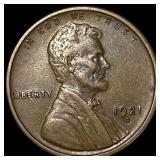 1921-S Lincoln Wheat Cent NEARLY UNCIRCULATED