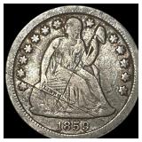 1859-O Silver Seated Liberty Dime LIGHTLY CIRCULAT