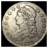 1832 Capped Bust Half Dollar NEARLY UNCIRCULATED