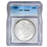 1880 Morgan Silver Dollar ICG MS65
