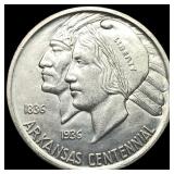1936 Arkansas Silver Half Dollar GEM BU