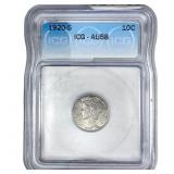 1920-S Mercury Silver Dime ICG AU58