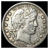 1916-D Silver Barber Quarter CLOSELY UNCIRCULATED
