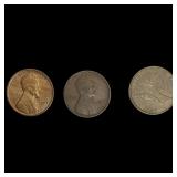 [3 Coins] 1857-1923 Flying Eagle & Wheat 1C