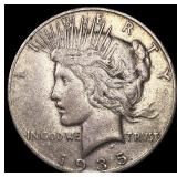 1935-S Silver Peace Dollar NEARLY  UNCIRCULATED