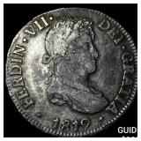 1819-PJ Bolivia Ferdinand VII Silver 2 Reales