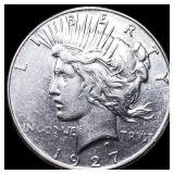 1927-S Silver Peace Dollar CHOICE AU