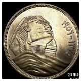 1956 Egypt Silver 20 Piastres UNCIRCULATED