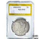 1900-O/CC Morgan Silver Dollar PGA XF40