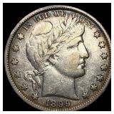 1899 Silver Barber Half Dollar NEARLY UNCIRCULATED