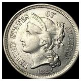 1881 Nickel Three-Cent Piece CHOICE BU