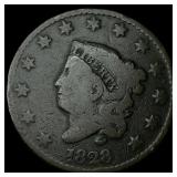1828 Coronet Head Large Cent NICELY  CIRCULATED