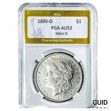 1899-O Morgan Silver Dollar PGA AU53 Micro O