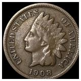 1908-S Indian Head Cent NICELY CIRCULATED