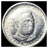 1946 Silver Half Dollar Booker T. Washington UNCIR