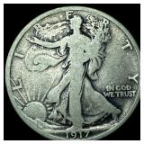 1917 Walking Liberty Half Dollar LIGHTLY CIRCULATE
