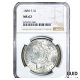1888-S Morgan Silver Dollar NGC MS62