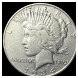 1934-S Peace Silver Dollar LIGHTLY CIRCULATED