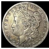 1891-O Silver Morgan Dollar NEARLY UNCIRCULATED