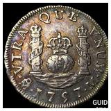 1757-M Mexico Ferdinand VI Silver 1 Real