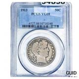 1913 Barber Half Dollar PCGS VG08