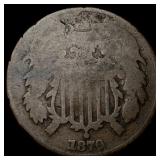 1870 Two-Cent Piece NICELY CIRCULATED