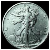 1918 Walking Liberty Half Dollar CLOSELY UNCIRCULA