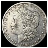 1892-O Silver Morgan Dollar NEARLY UNCIRCULATED