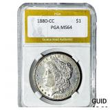 1880-CC Morgan Silver Dollar PGA MS64