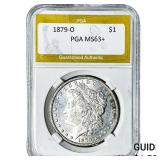 1879-O Morgan Silver Dollar PGA MS63+