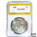 1926 Silver Peace Dollar PGA MS64