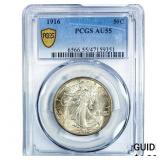 1916 Walking Liberty Half Dollar PCGS AU55