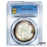1882-CC Morgan Silver Dollar PCGS MS64