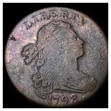 1798 Large Cent Draped Bust Reverse of 1797 LIGHTL