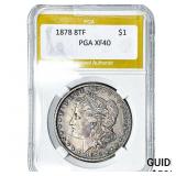 1878 8TF Morgan Silver Dollar PGA XF40