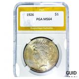 1926 Silver Peace Dollar PGA MS64