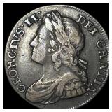 1737 Great Britain Silver Shilling ABOUT UNCIRCULA
