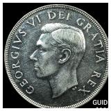 1951 Canada Silver Dollar