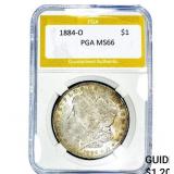 1884-O Morgan Silver Dollar PGA MS66