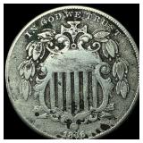 1866 Shield Nickel LIGHTLY CIRCULATED
