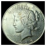 1925-S Silver Peace Dollar CLOSELY UNCIRCULATED