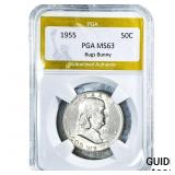 1955 Franklin Half Dollar PGA MS63 Bugs Bunny