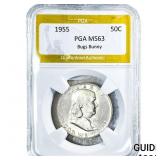 1955 Franklin Half Dollar PGA MS63 Bugs Bunny