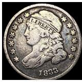 1833 Capped Bust Silver Dime LIGHTLY  CIRCULATED
