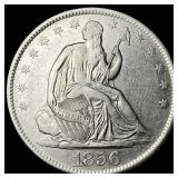 1856-O Silver Seated Liberty Half Dollar  UNCIRCU