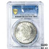 1884-CC Morgan Silver Dollar PCGS MS62